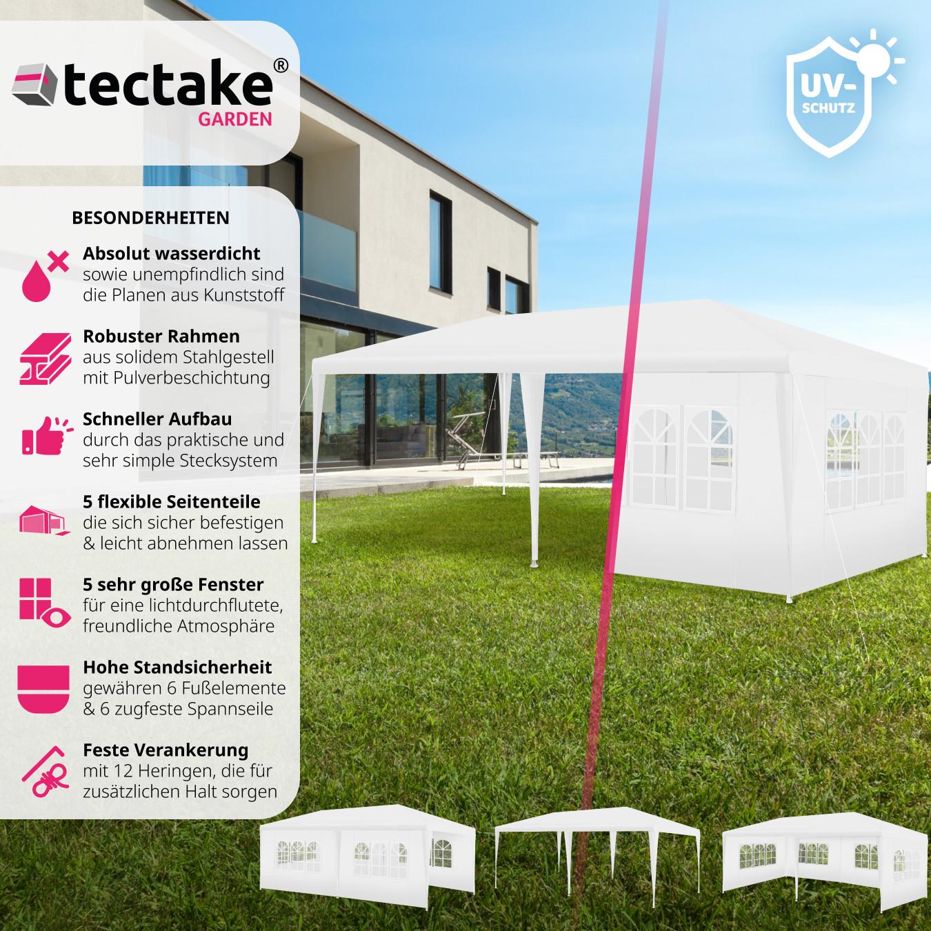 Tectake Pavillon mit UV-Schutz  