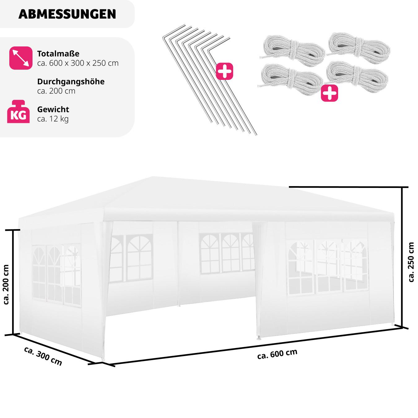 Tectake Pavillon mit UV-Schutz  