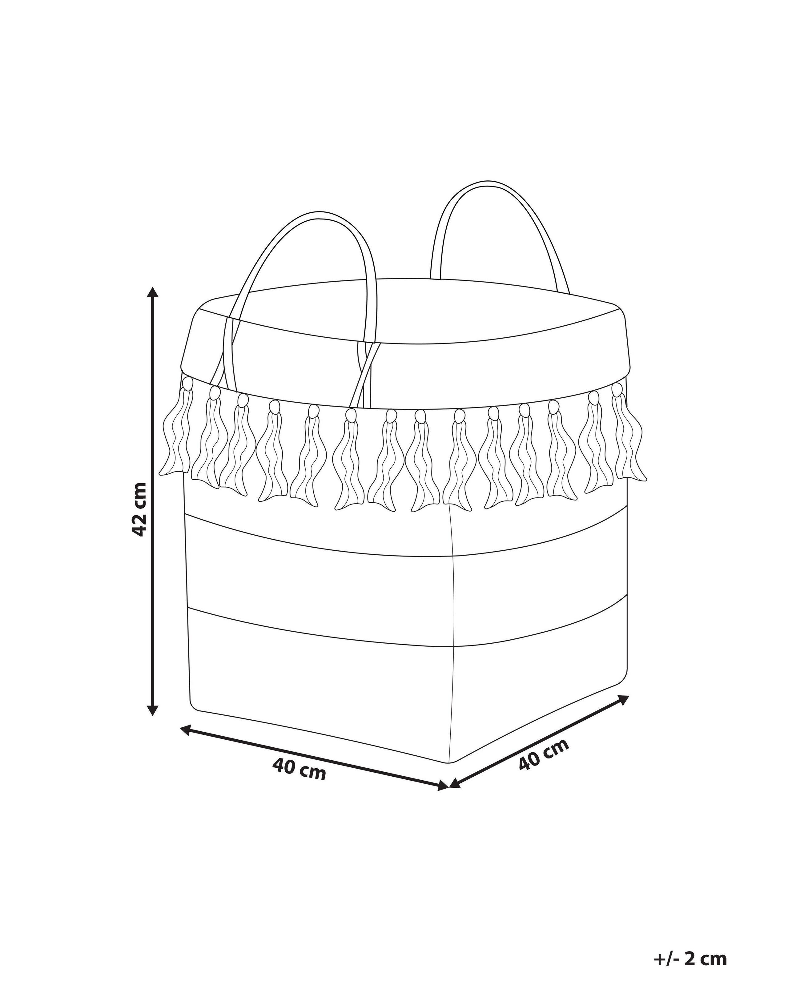Beliani Korb en Legno di bambù Boho MESUJI  