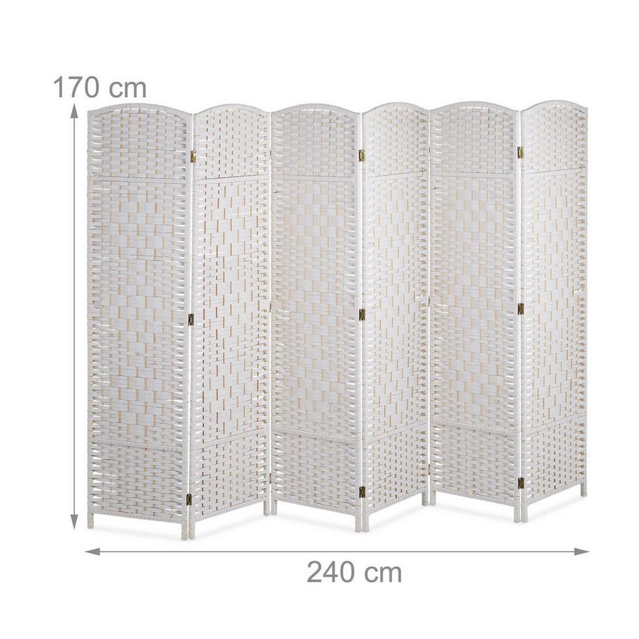 B2X Sichtschutzwand mit 6 Paneelen  