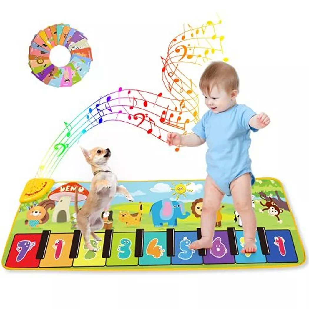 Activity-board - Klaviermatte, Kleinkind Boden Keyboard spielen Musik Matte große Musik Tanzmatte, Multicolor
