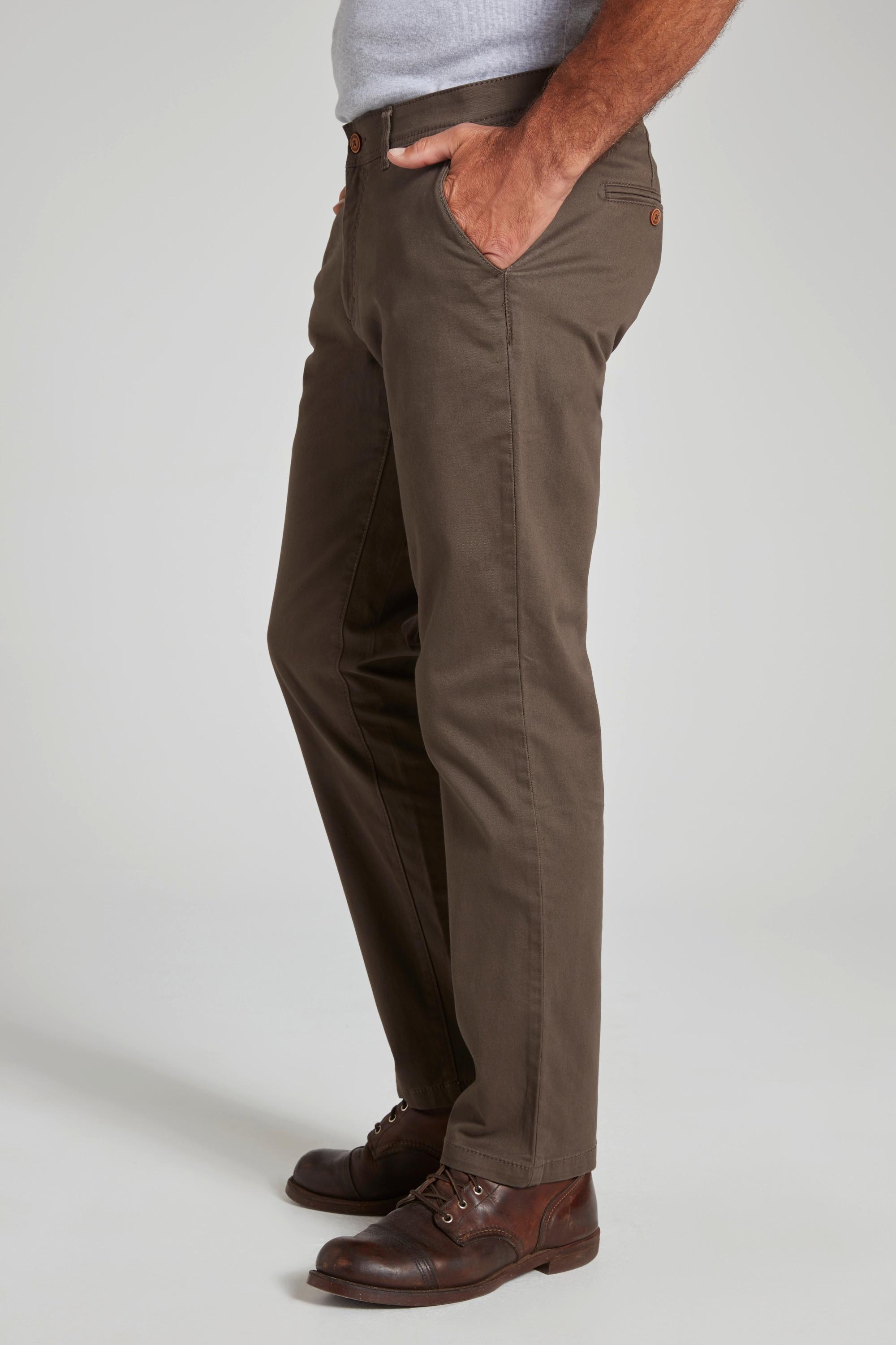 JP1880  Pantaloni chino con cintura elastica e vestibilità normale, fino alla tg. 70/35 