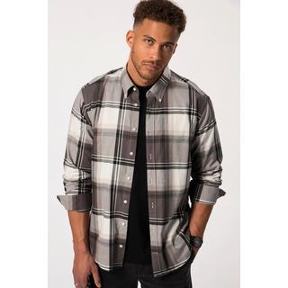 Sthuge  Chemise en flanelle à carreaux STHUGE. Manches longues et col à pointes boutonnées. Coupe Modern Fit. Jusqu'au 8 XL. 