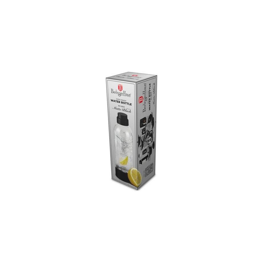 Berlinger Bouteille pour machine à gazéifier l'eau 1 l, collection Matte Black  
