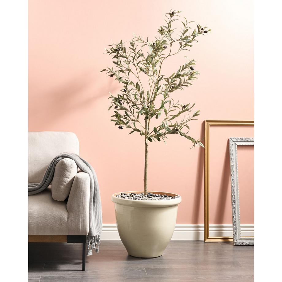 Beliani Vaso per piante en Fibra d'argilla  TESALIA  