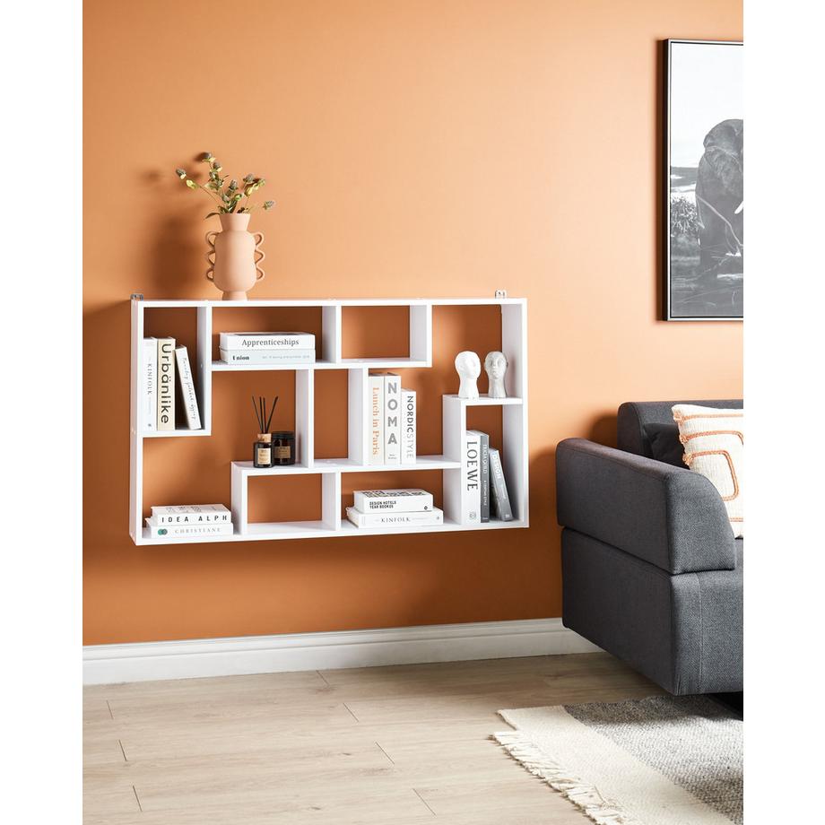 Beliani Regal aus Faserplatte Skandinavisch ALMA  