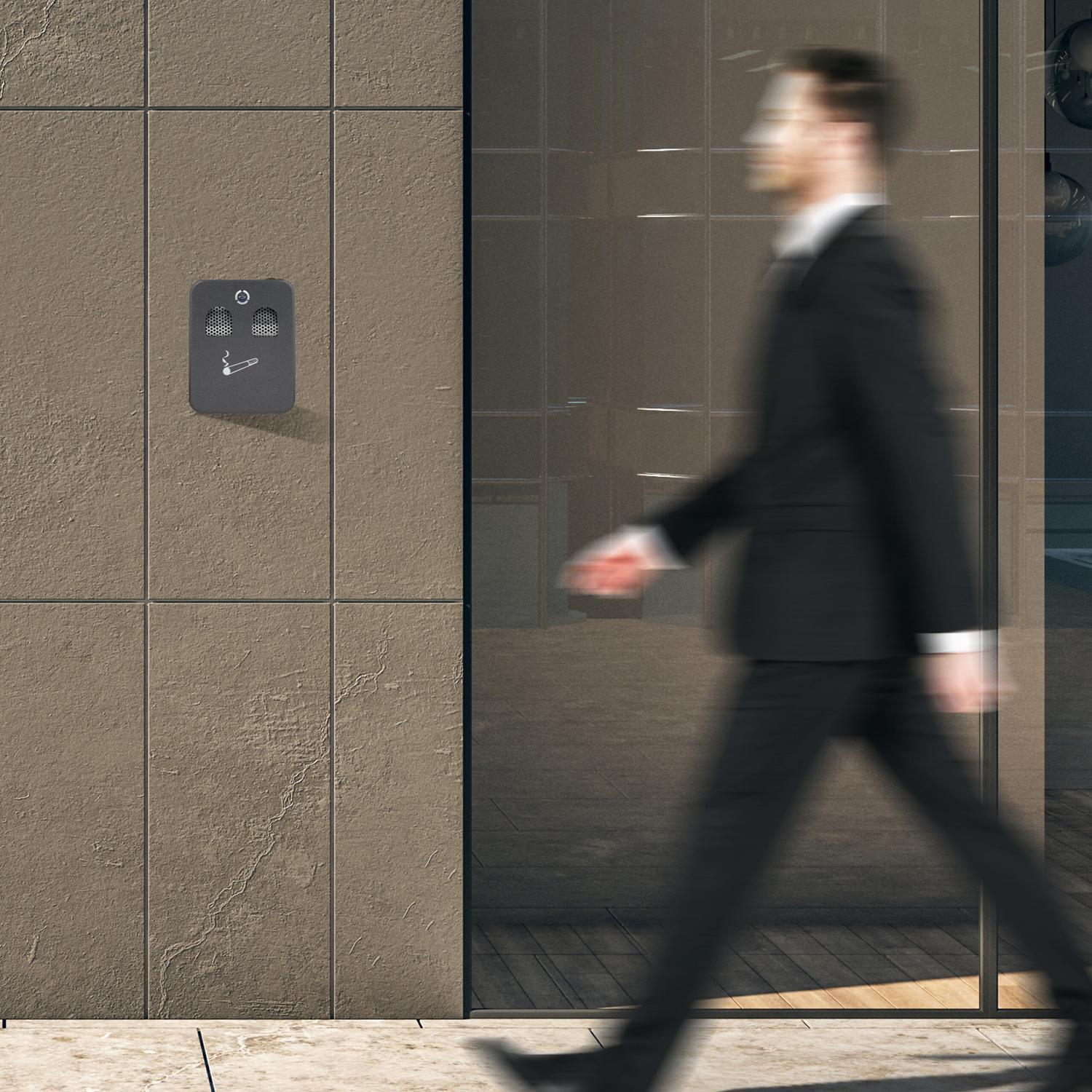 Northio Cendrier mural en anthracite  