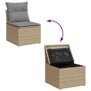 VidaXL set divano da giardino Polirattan  