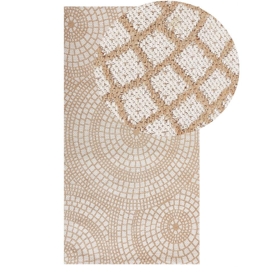 Beliani Tapis en Jute Boho ARIBA  