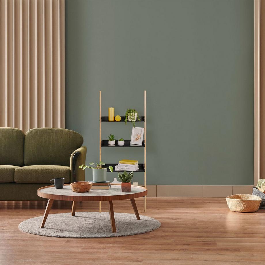 B2X  Leiterregal aus Bambus mit 4 Böden 