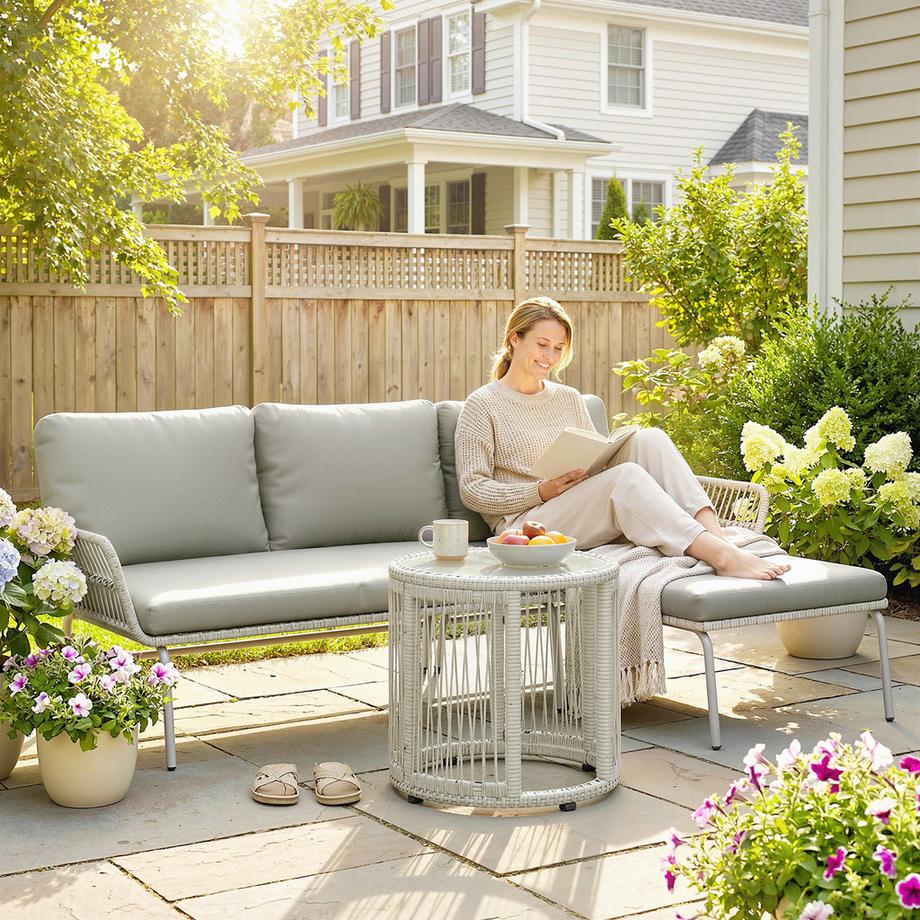 Outsunny Rattan Gartenmöbel Set  