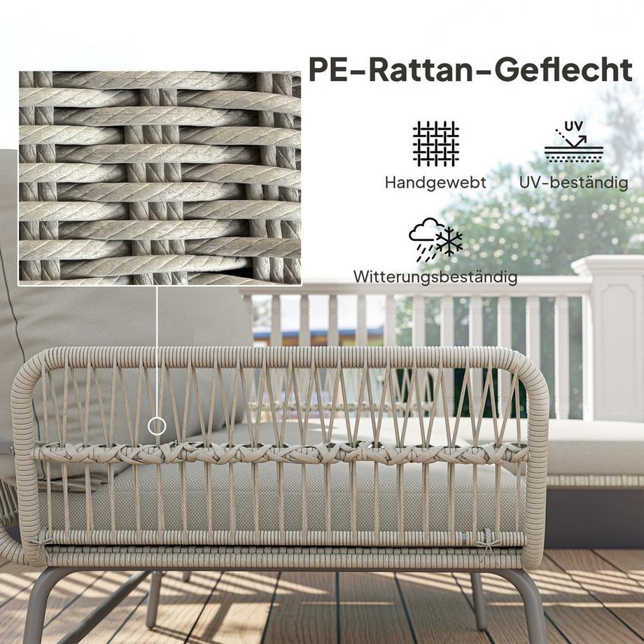 Outsunny Rattan Gartenmöbel Set  