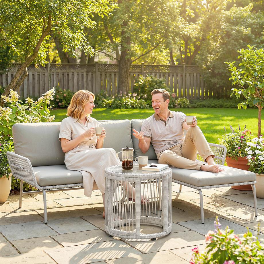 Outsunny Rattan Gartenmöbel Set  