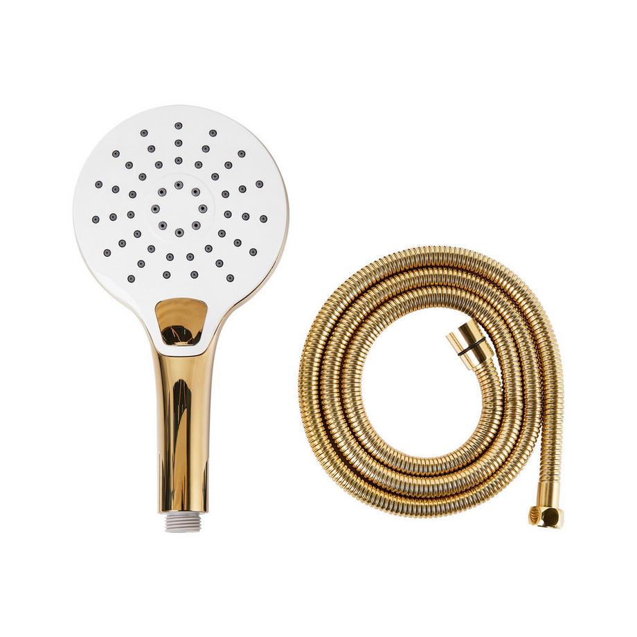 Beliani Kit de pommeau de douche avec tuyau flexible en ABS (matière synthétique durable) Traditionnel IQUIRA  