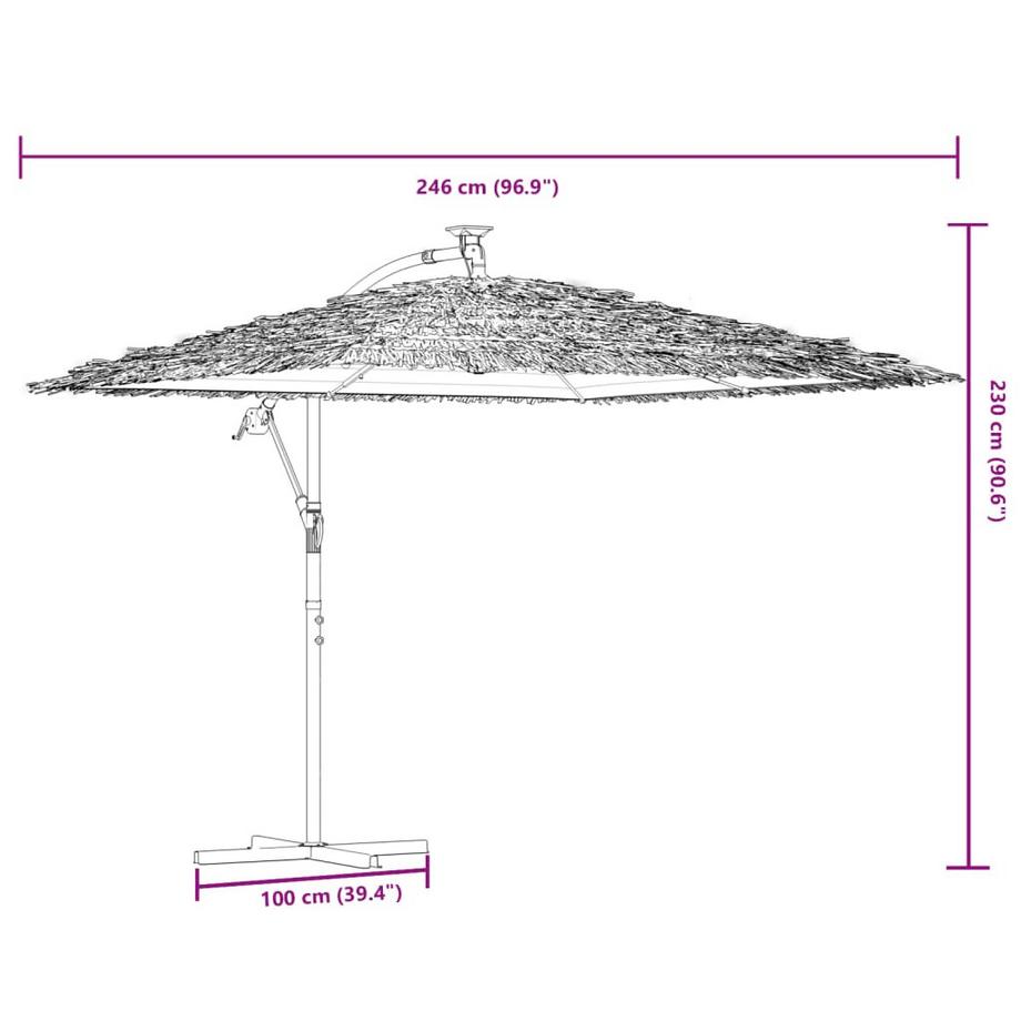VidaXL ombrellone da giardino  