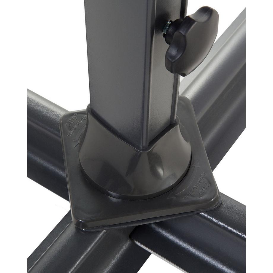 Beliani Ombrellone a sbalzo en Tessuto SAVONA  