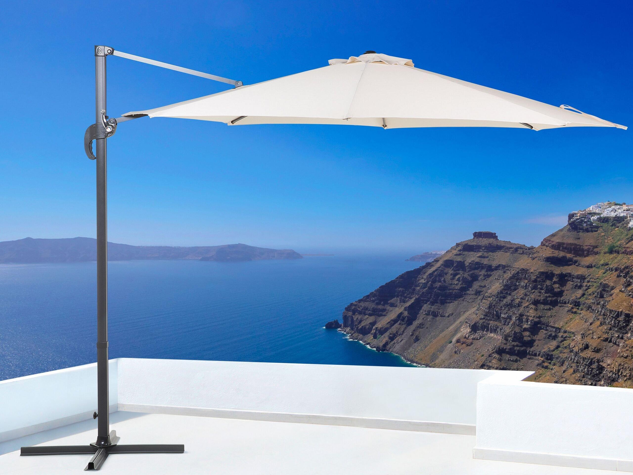 Beliani Parasol suspendu en Polyester SAVONA  