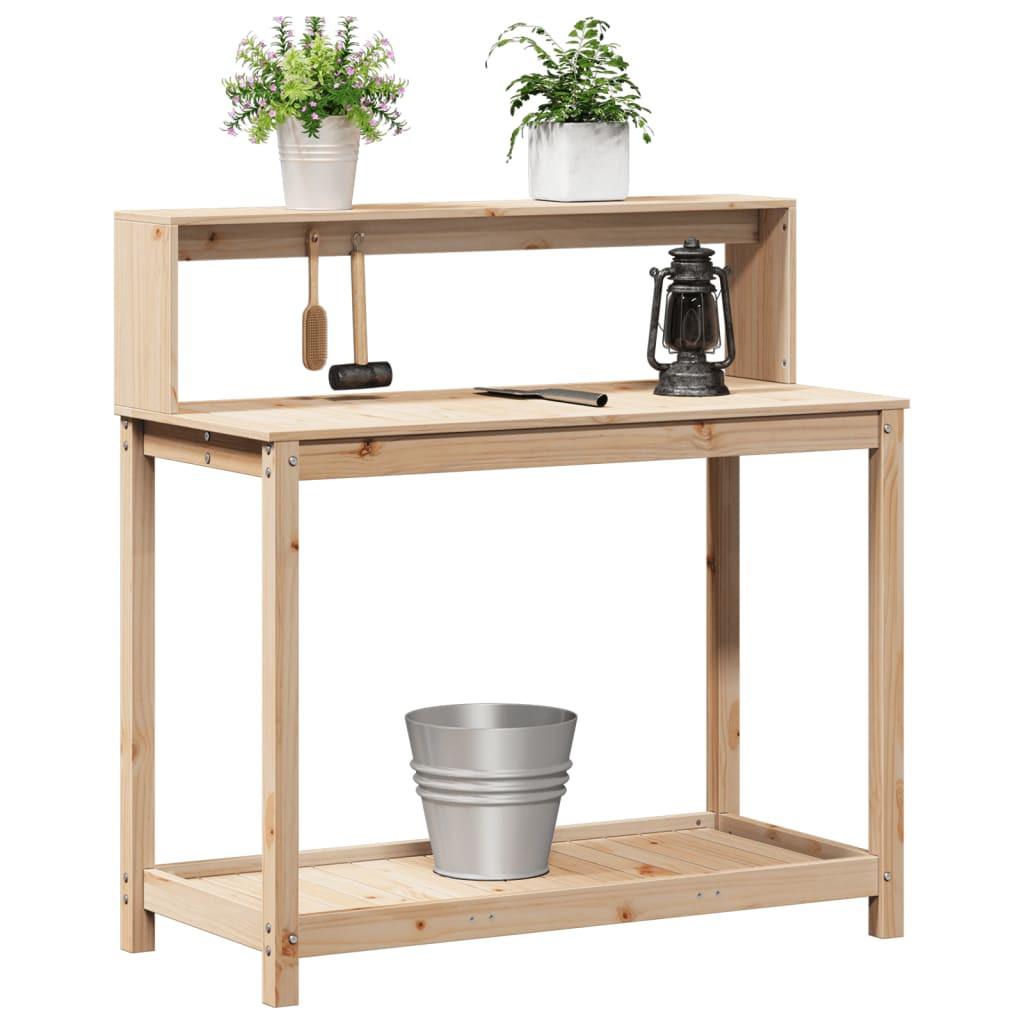 VidaXL Table d'empotage bois de pin  