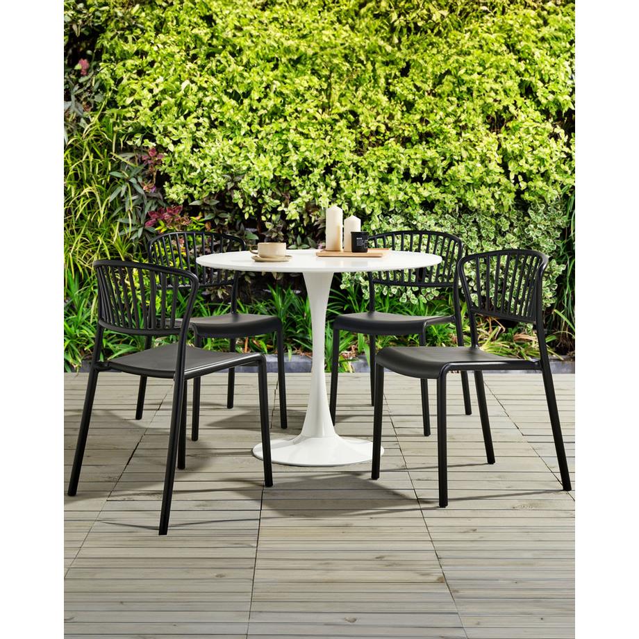 Beliani Set di 4 sedie da giardino en Polipropilene Moderno GELA  