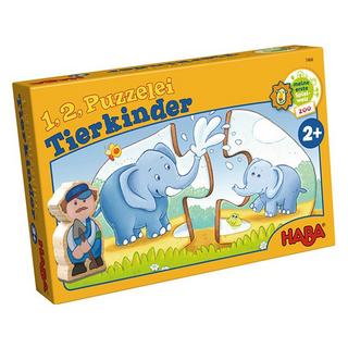 HABA  1, 2, Puzzelei – Tierkinder 