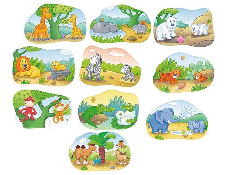 HABA  HABA Puzzle - 1, 2 puzzle-moi - Les bébés animaux 