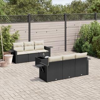 VidaXL set divano da giardino Polirattan  