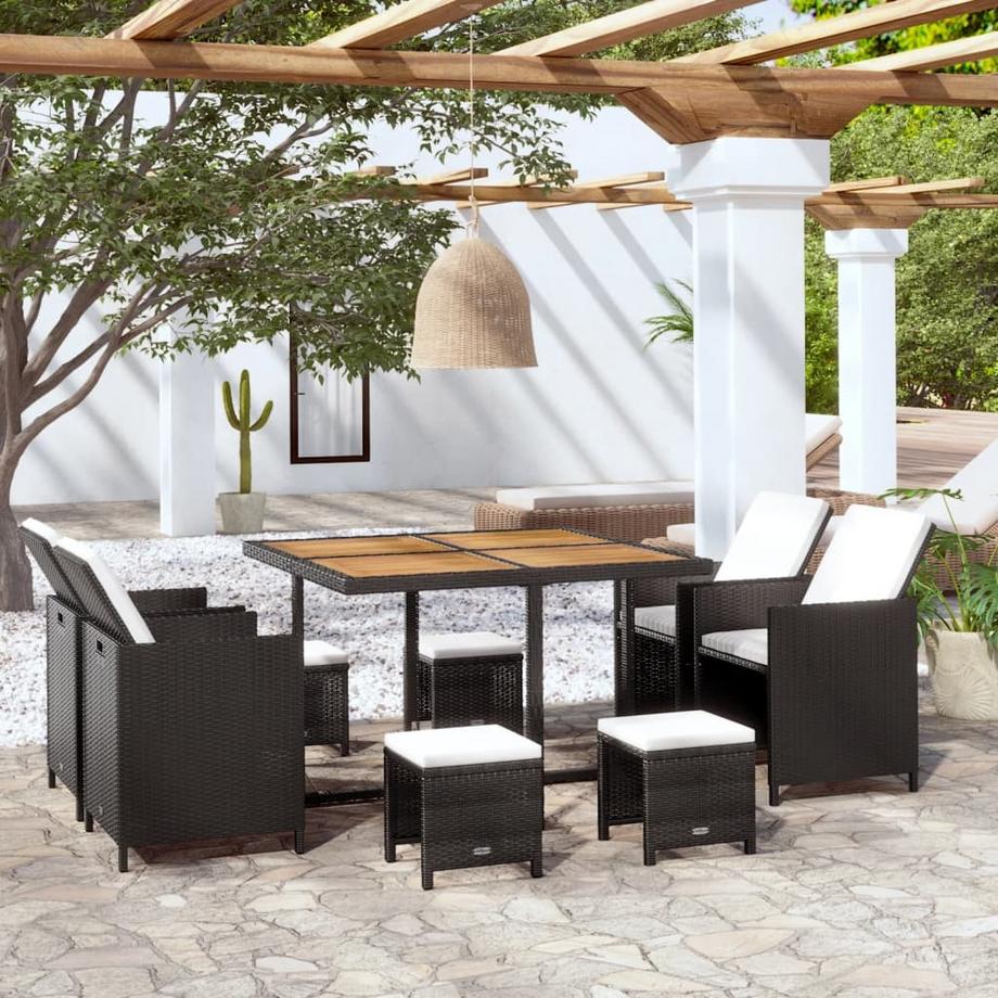 VidaXL set da giardino Polirattan  