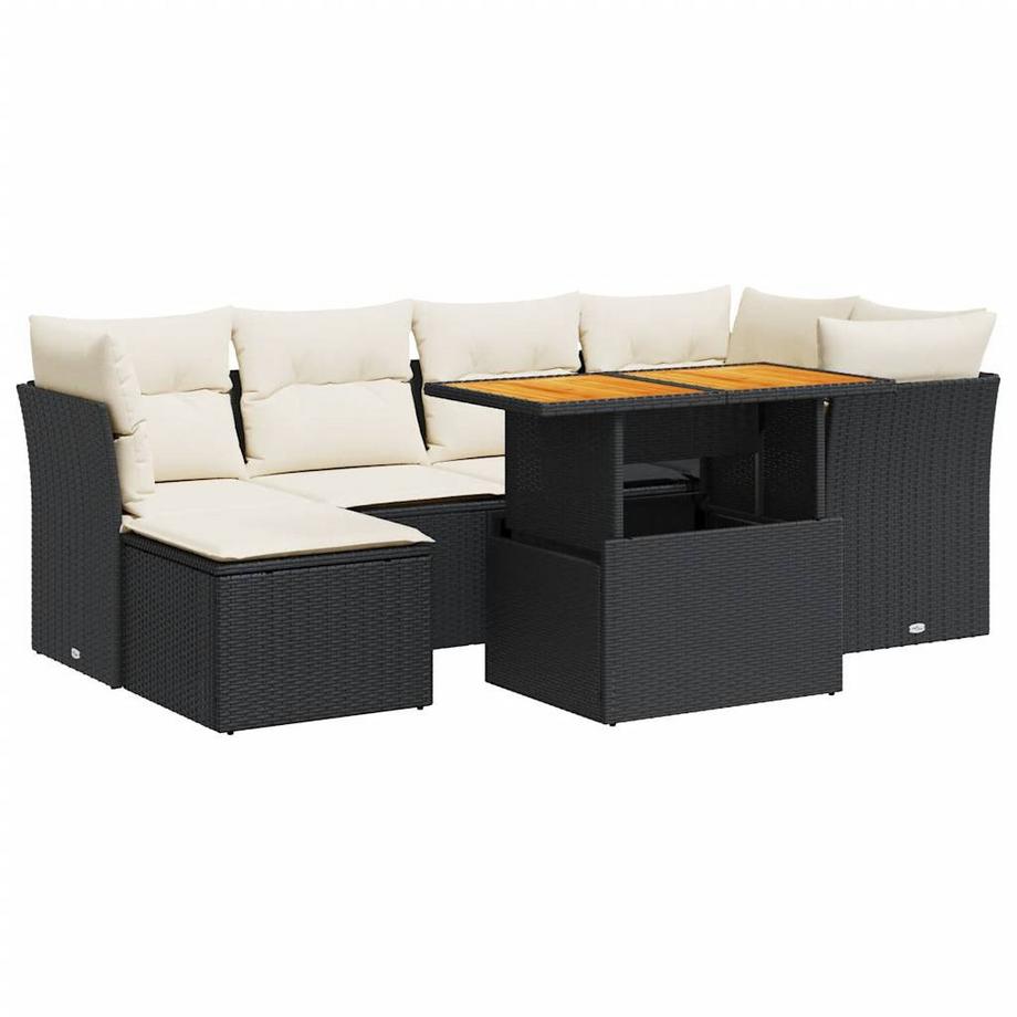 set di divani da giardino Polirattan