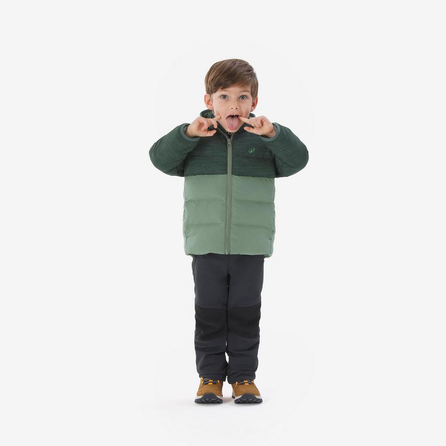 QUECHUA Wattierte Jacke Kinder warm Bergwandern  