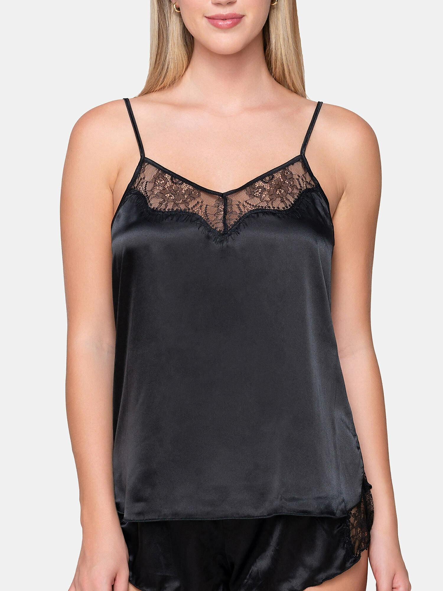 Image of Camisole-top Mit Dünnen Trägern Prestige Satin Damen Schwarz M