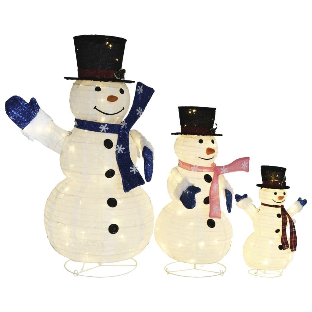 VidaXL figura famiglia pupazzi di neve  