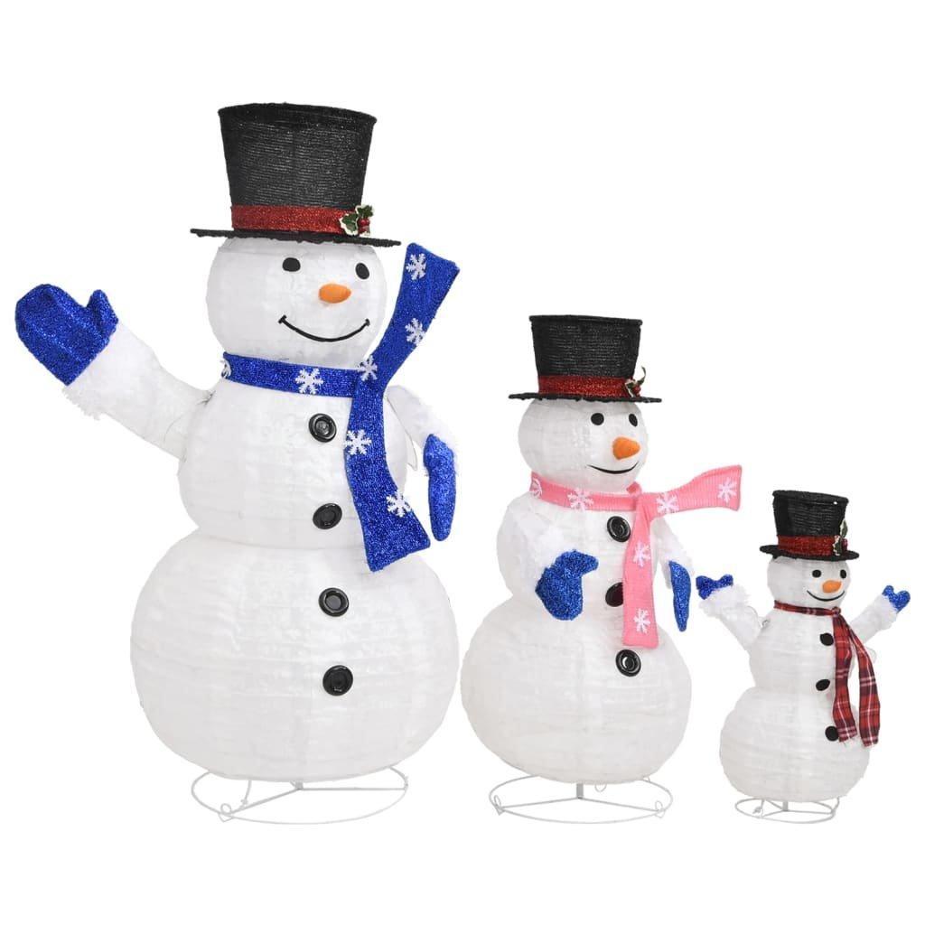 VidaXL Figure de famille bonhomme de neige  