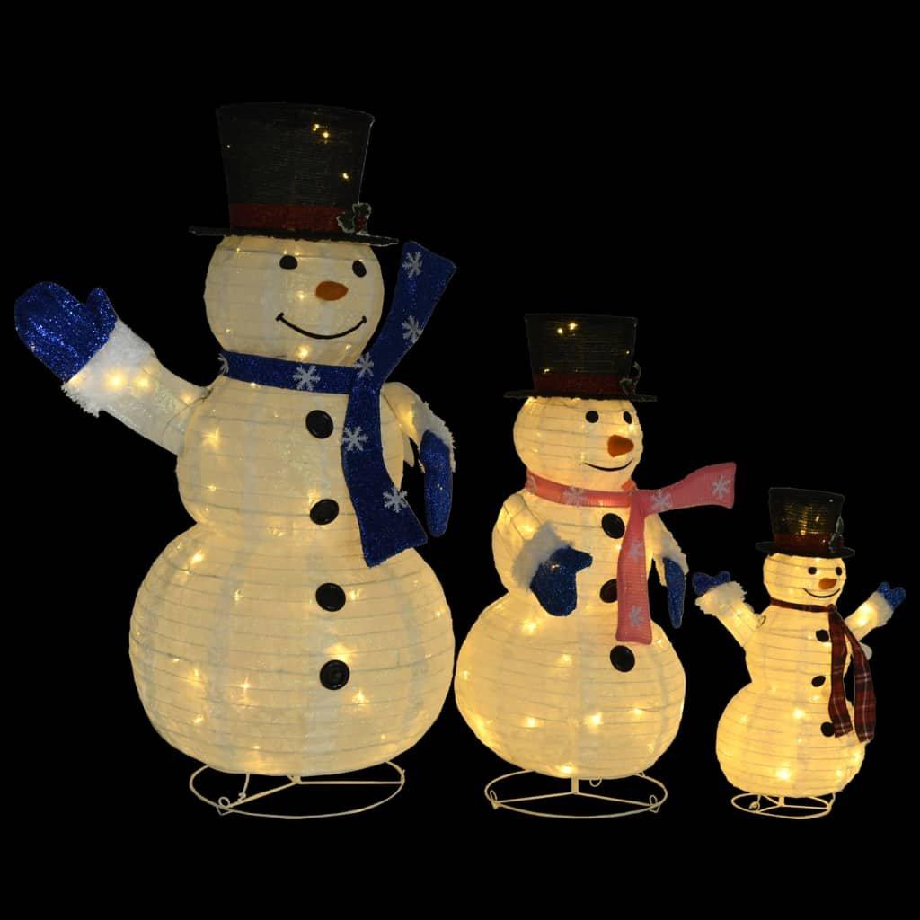 VidaXL figura famiglia pupazzi di neve  