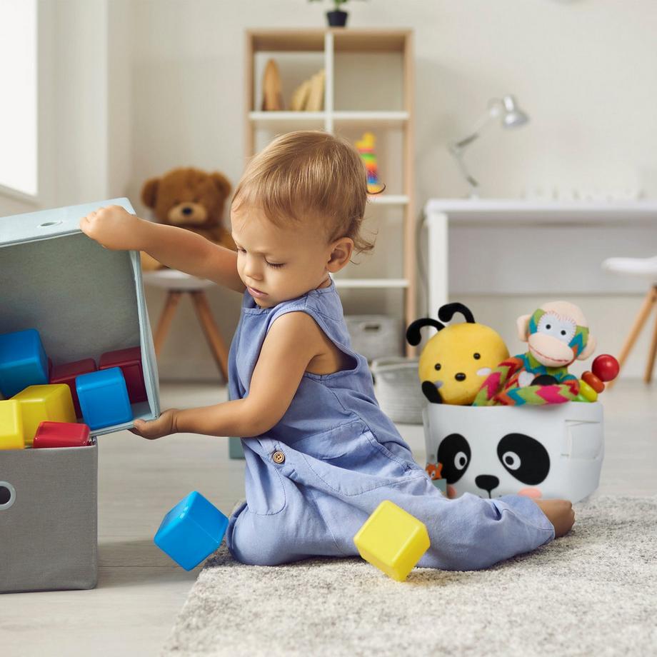 B2X Cestino portaoggetti in feltro con motivi animali  