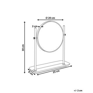 Beliani  Miroir de table en Métal Glamour FINISTERE 