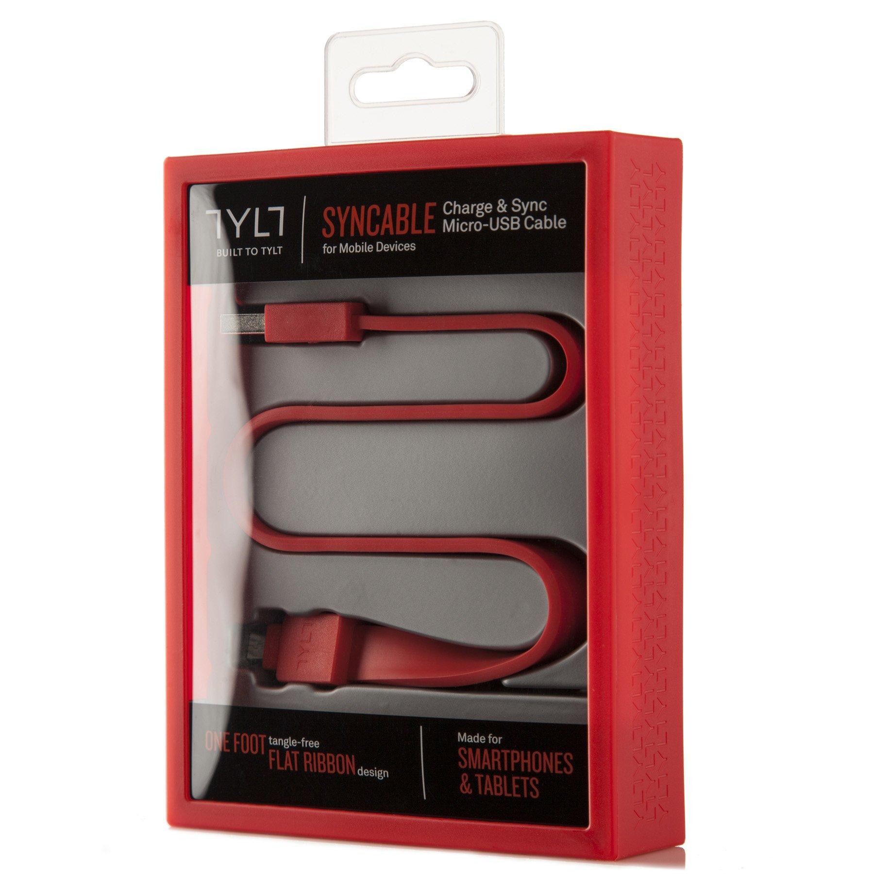 TYLT  Syncable, 0.3m câble USB 0,3 m USB A Micro-USB B Rouge 