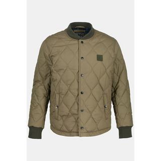 Sthuge  Veste matelassée STHUGE, cirée, col style teddy, doublure à carreaux, jusqu'au 8 XL 