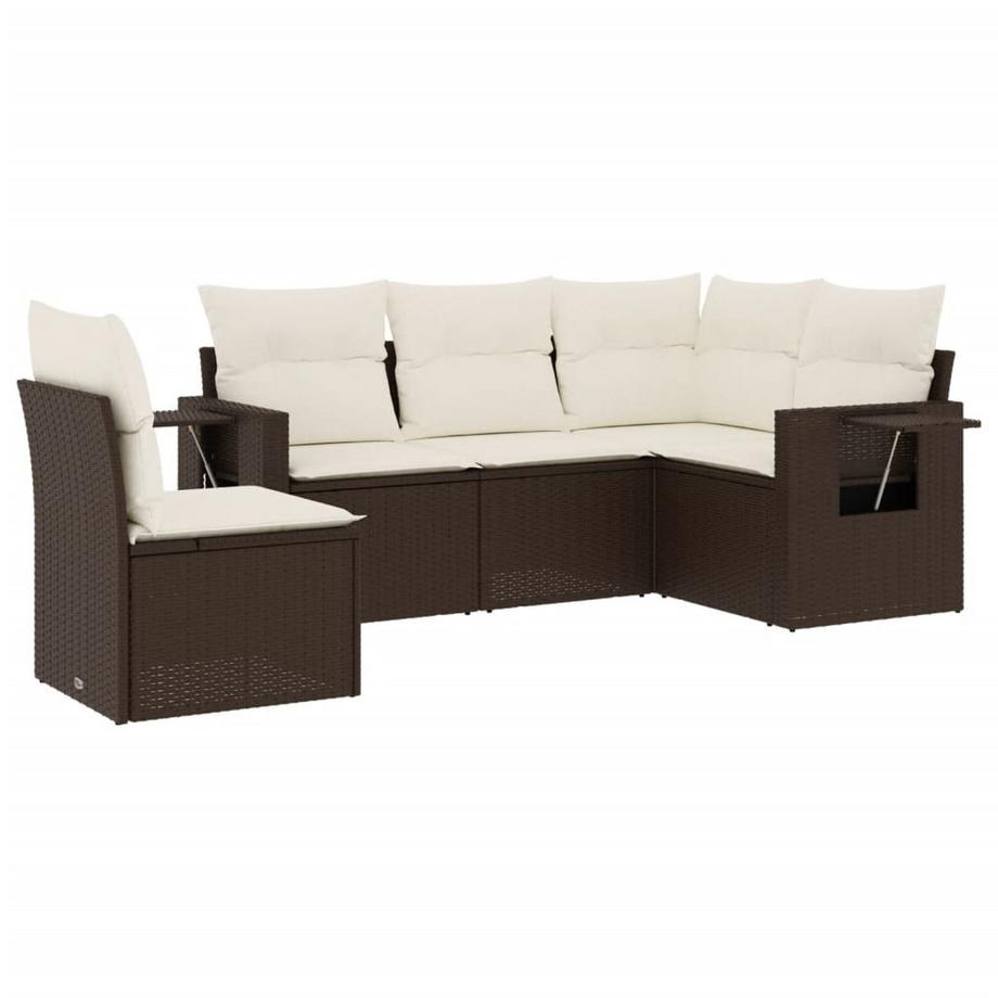VidaXL set divano da giardino Polirattan  