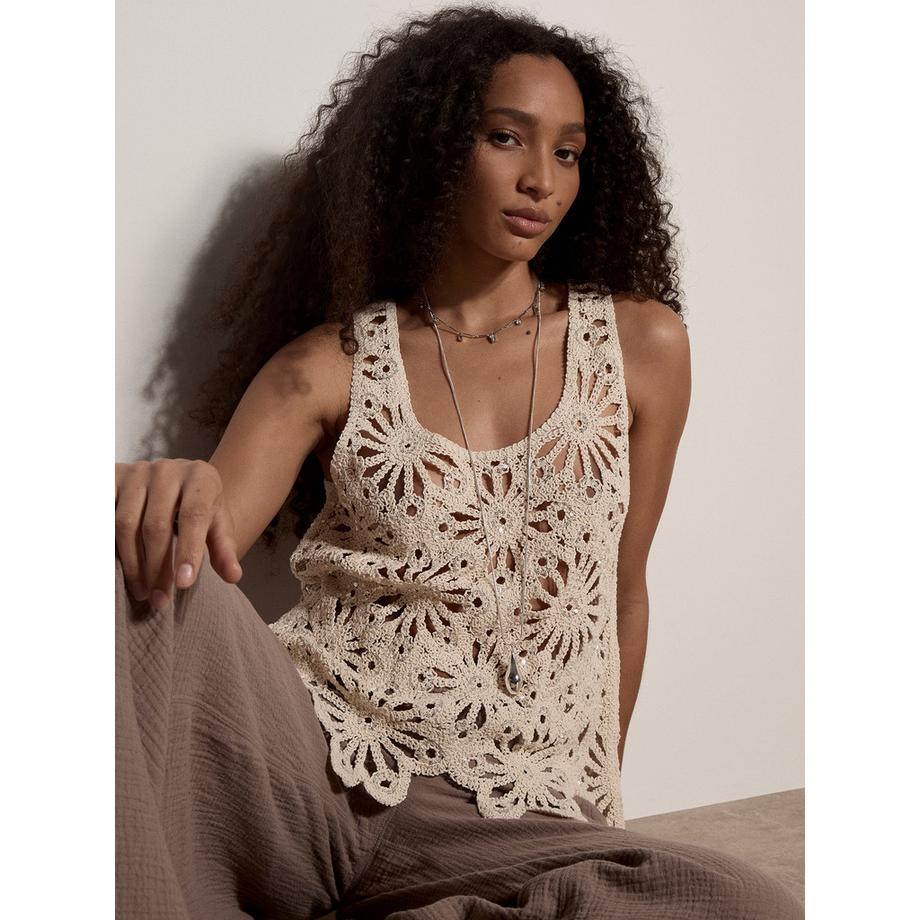 APRICOT Haut Crochet Paillettes  