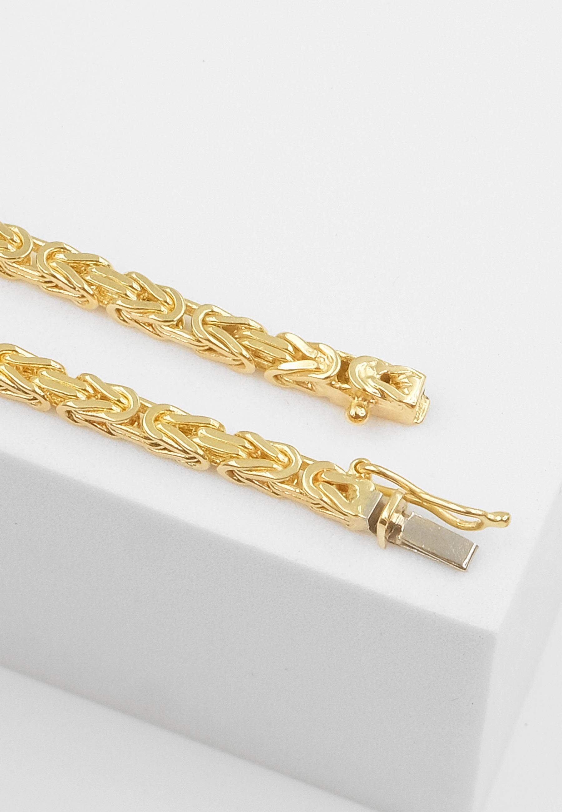 MUAU Schmuck  Bracelet Königskette Gelbgold 750, 2.9mm, 19cm 