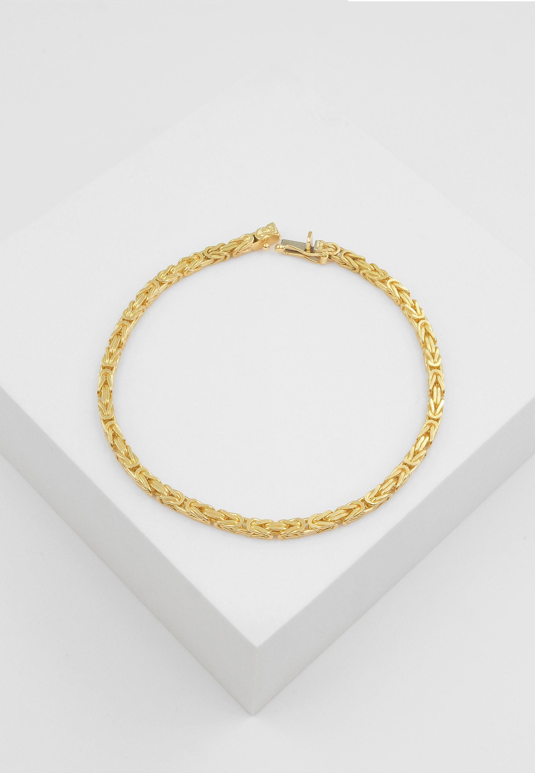 MUAU Schmuck  Bracelet Königskette Gelbgold 750, 2.9mm, 19cm 