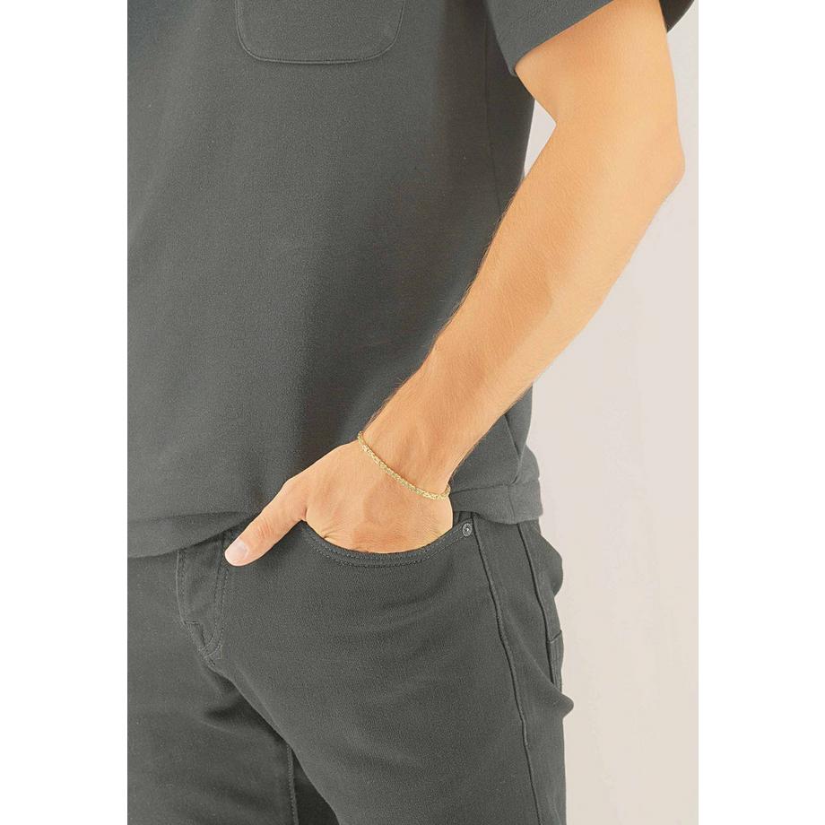 MUAU Schmuck  Bracelet chaine royale en or jaune 750, 2,9mm, 19cm 