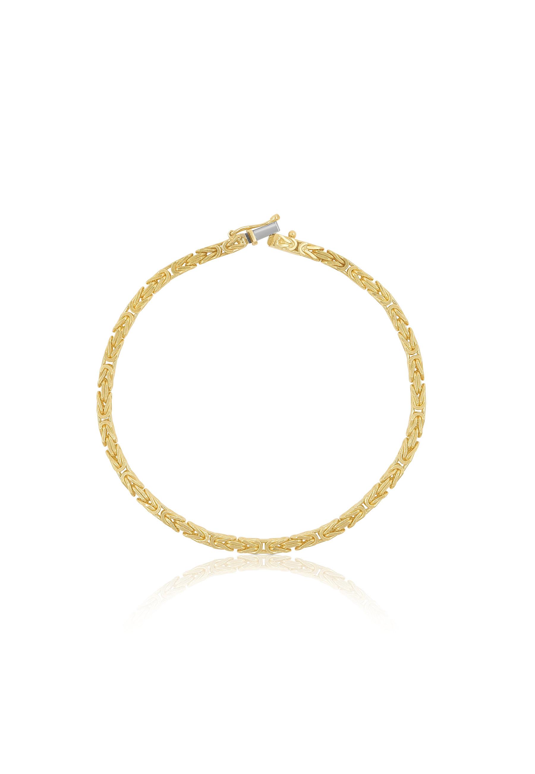 MUAU Schmuck  Bracelet Königskette Gelbgold 750, 2.9mm, 19cm 