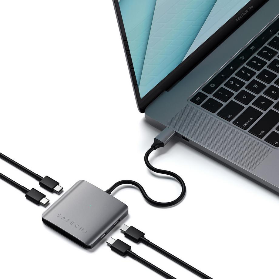 SATECHI  4 Port USB-C Alu Hub 