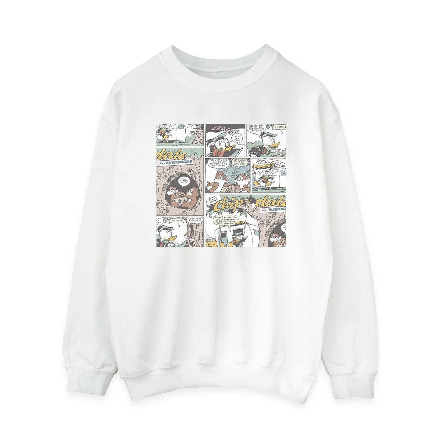 Image of Chip 'n Dale Comic Sweatshirt Damen Weiss M