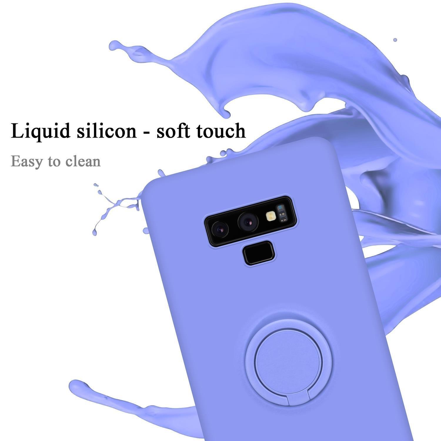 Cadorabo  Hülle für Samsung Galaxy NOTE 9 TPU Silikon mit Ring Liquid 