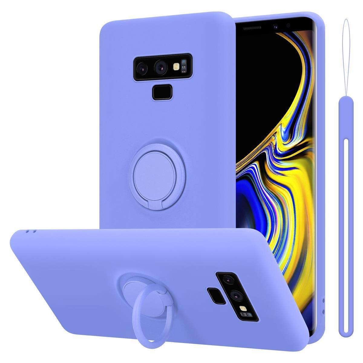 Cadorabo  Housse compatible avec Samsung Galaxy NOTE 9 - Coque de protection en silicone TPU flexible avec anneau 