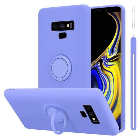 Cadorabo  Hülle für Samsung Galaxy NOTE 9 TPU Silikon mit Ring Liquid 