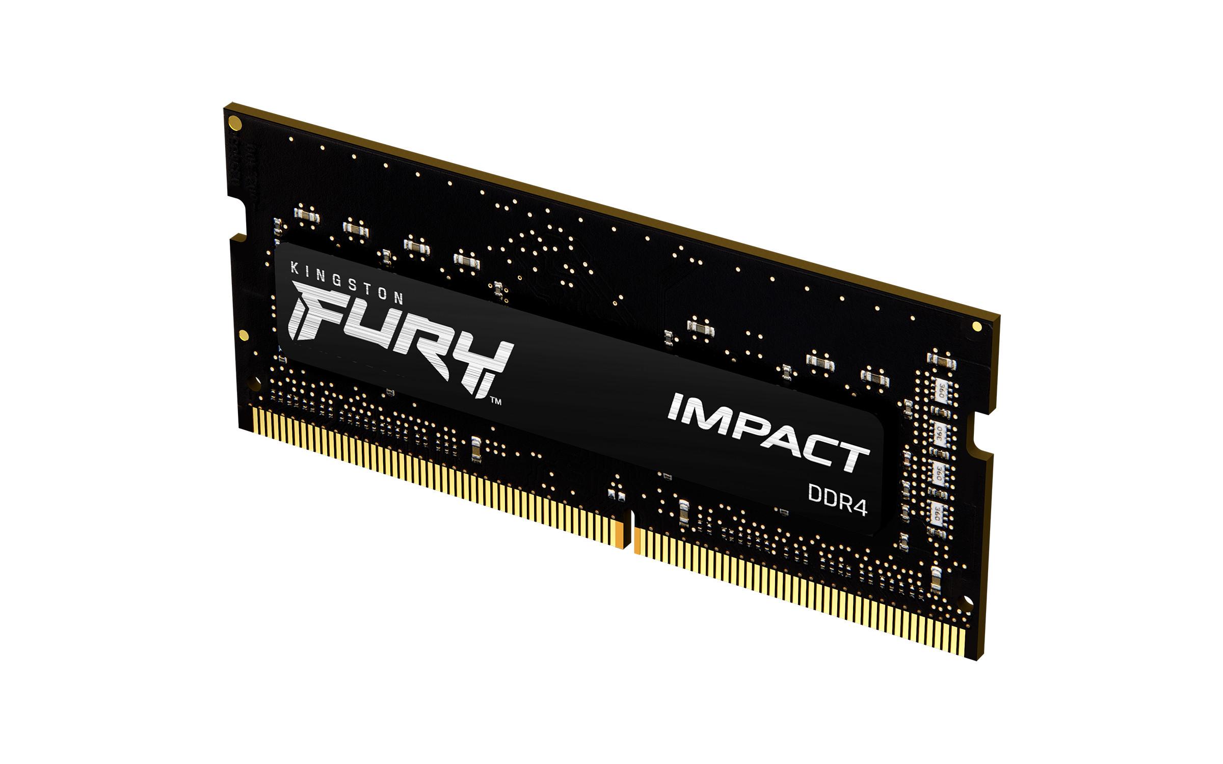 KINGSTON TECHNOLOGY  FURY 32GB 2666MT/s DDR4 CL16 SODIMM (Kit of 2) Impact 