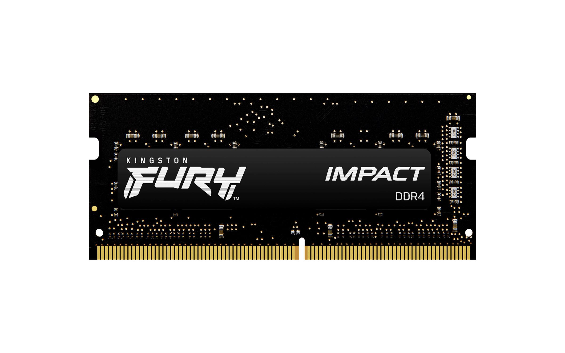 KINGSTON TECHNOLOGY  FURY 32GB 2666MT/s DDR4 CL16 SODIMM (Kit of 2) Impact 